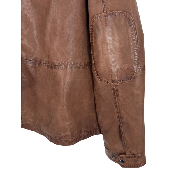 Carbon 2 Cobalt Lamb Leather Jacket • Gorpcore Americana Minimalist Workwear XXL - Picture 13 of 16